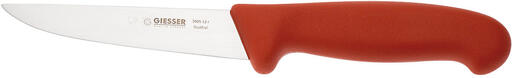 GIESSER COUTEAU À SAIGNER MANCHE ROUGE 16 CM