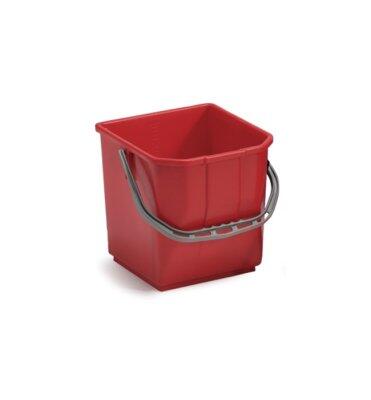SEAU 15L RECTANGULAIRE ROUGE