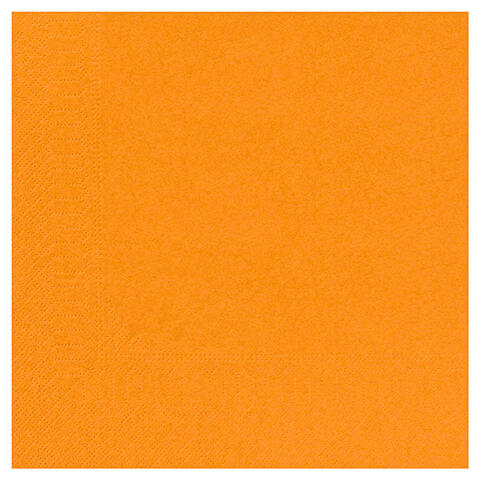 SERVIETTE 39X39CM OUATE 2 PLIS MANDARINE X1800