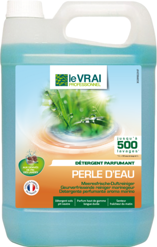 NETTOYANT SOLS PARFUMANT LE VRAI PROFESSIONNEL PERLE D'EAU 5L