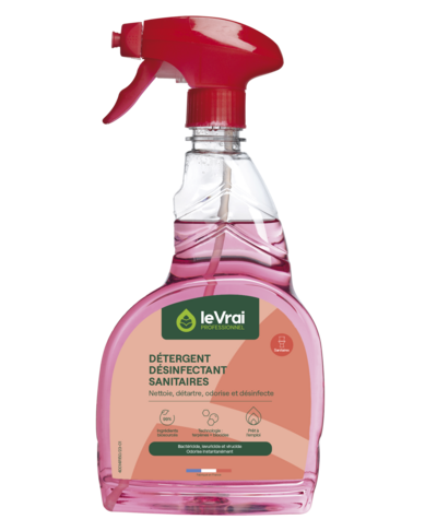 DETERGENT DESINFECTANT SANITAIRES LE VRAI PROFESSIONNEL 750ML - 3