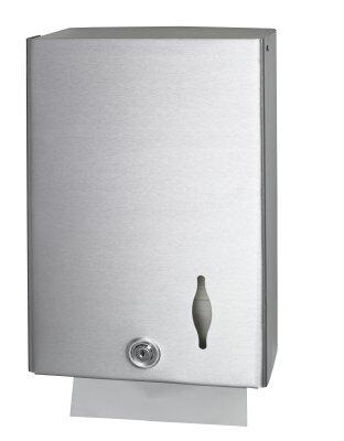 DISTRIBUTEUR D’ESSUIE-MAINS PLIÉS INOX