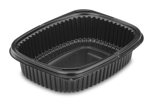 BOITE PP FOND NOIR SANS COUVERCLE 1000ML X320