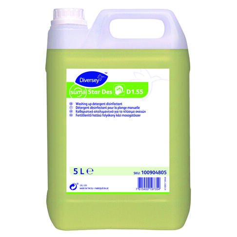 LIQUIDE VAISSELLE DESINFECTANT SUMA STAR DES D1.55 5L - 2
