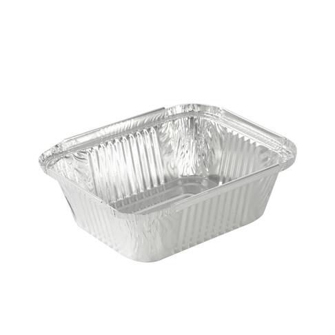 BARQUETTE ALUMINIUM RECTANGULAIRE BORD RABATTABLE 450ML X100
