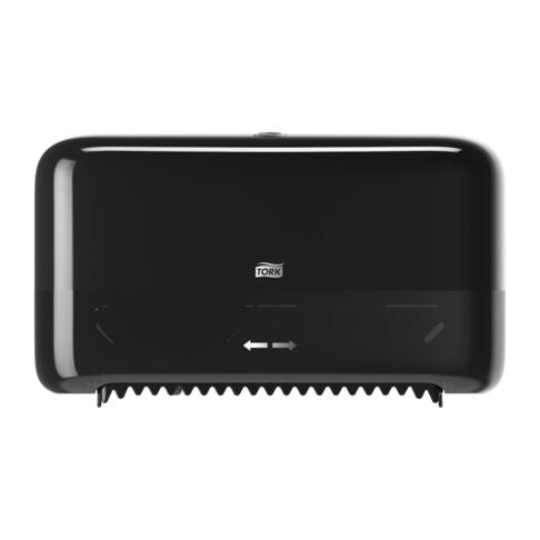 DISTRIBUTEUR DE PAPIER TOILETTE PETIT ROULEAU DOUBLETORK® T7 NOIR