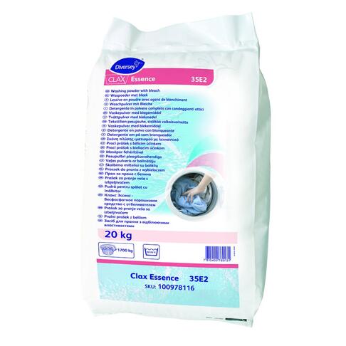 LESSIVE POUDRE AVEC AGENT BLANCHIMENT CLAX ESSENCE 20KG