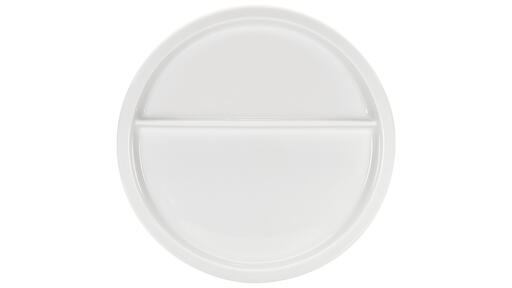 ASSIETTE PORCELAINE 2 COMPARTIMENTS Ø 23 CM