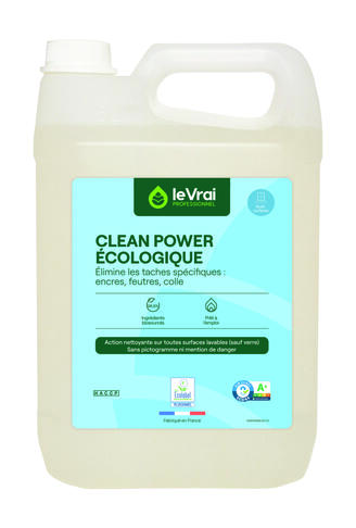 DETACHANT MULTI SURFACES CLEAN POWER ECOLABEL LE VRAI PROFESSIONNEL 5L - 3