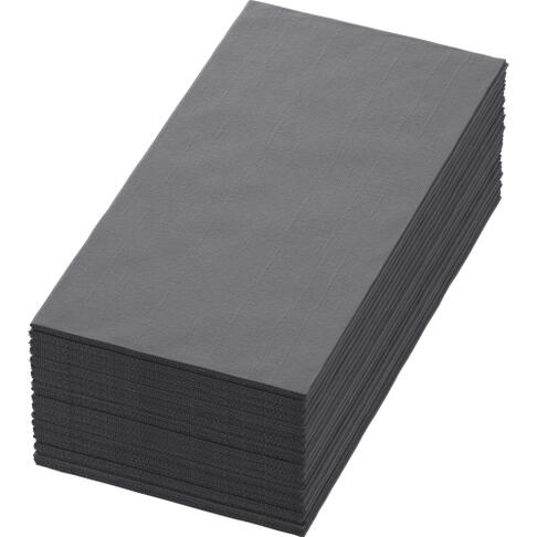 SERVIETTE 40X40CM NON TISSÉ BIO-DUNISOFT® PLIAGE 8 GRANITE X360