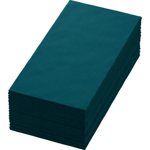 SERVIETTE 40X40CM NON TISSÉ BIO-DUNISOFT® PLIAGE 8 BLEU OCEAN X360