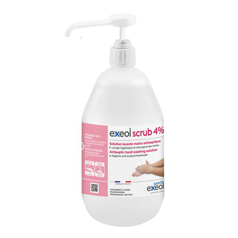 SAVON ANTIMICROBIEN EXEOL SCRUB FLACON POMPE 1L