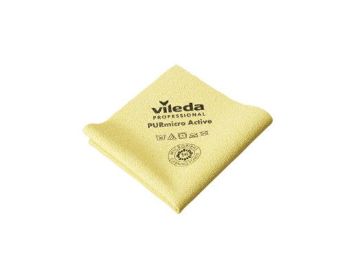 LAVETTE TISSEE PURMICRO 38X35CM JAUNE VILEDA X5