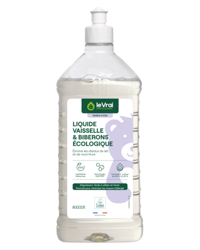 LIQUIDE VAISSELLE ET BIBERONS BABIES & KIDS ECOLABEL 1L