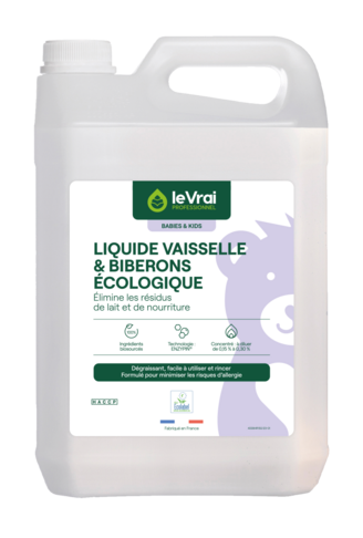 LIQUIDE VAISSELLE ET BIBERONS BABIES & KIDS ECOLABEL 5L