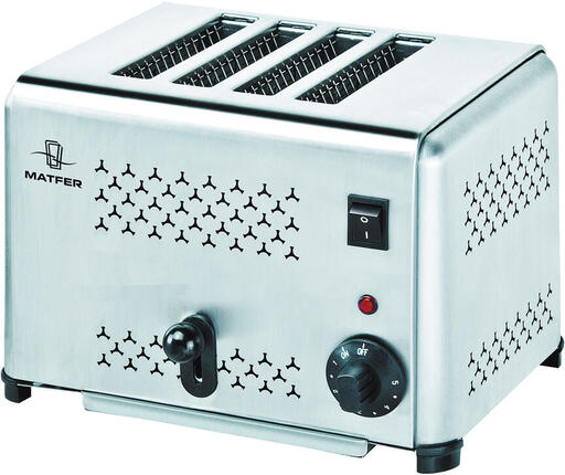 GRILLE PAIN EN ACIER INOXYDABLE 4 TRANCHES