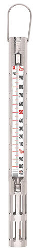 THERMOMÈTRE CONFISERIE FRITURE 80 200 °C GAINE INOX