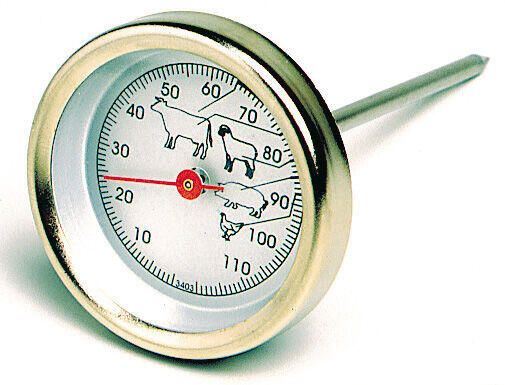 THERMOMÈTRE DE CUISSON SONDE À CADRAN DE 0° À +120° C