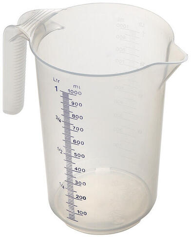 POT POLYPROPYLÈNE GRADUÉ 1/10 TRANSLUCIDE 0.25 L