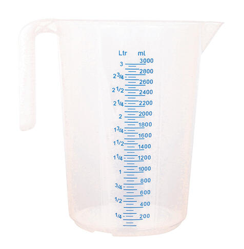 POT POLYPROPYLÈNE GRADUÉ 1/10 TRANSLUCIDE 3 L