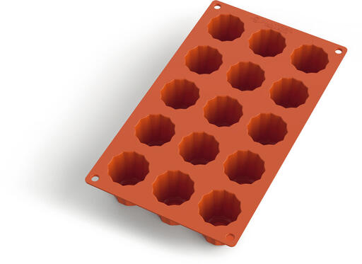 GASTROFLEX PLAQUE GN 1/3 325X176 15 CANNELÉS BORDELAIS 4.5CM - 2