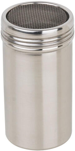 SAUPOUDREUSE À TAMIS VISSANT INOX MAILLE 0.23