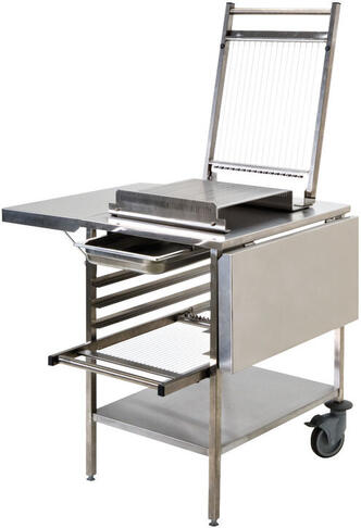 TABLE MOBILE INOX POUR GUITARE 71X61X85 CM