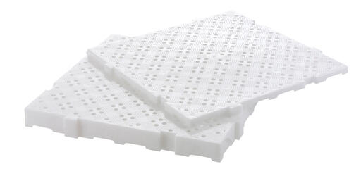 DALLES CAILLEBOTIS HACCP 50X50X2,2 CM 1M² BLANC X4