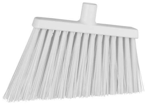 BALAI ALIMENTAIRE BISEAUTE 29CM FIBRE DURE BLANC