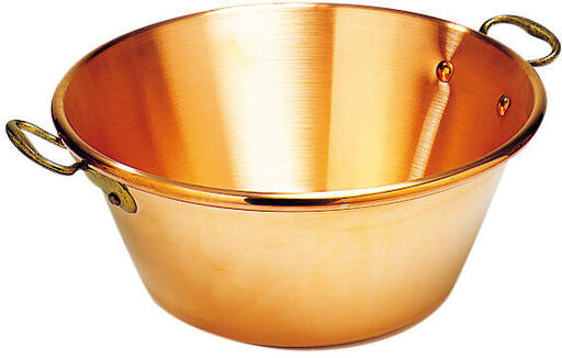 BASSINE À CONFITURES EXTRA-FORTE CUIVRE 42 CM
