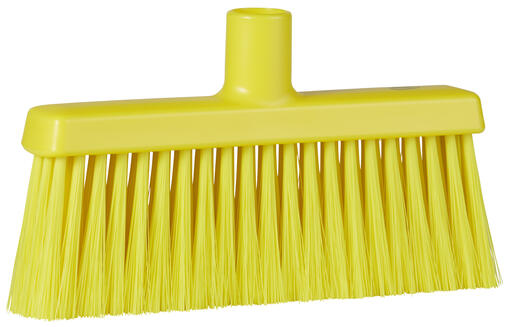 BALAI MIQUET ALIMENTAIRE 26CM FIBRE DURE/SOUPLE JAUNE