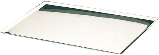 PLAQUE PÂTISSIÈRE INOX BORDS PINCÉS 40X30 CM
