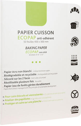 PAPIER CUISSON EXOPAP SILICONÉ 40X30 CM X50 FEUILLES