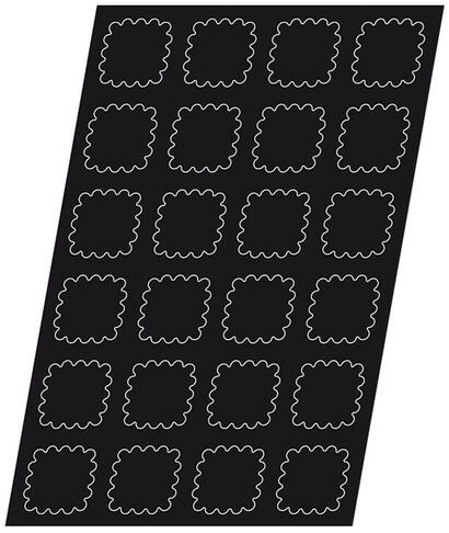 FLEXIPAN 60X40 PLAQUE 24 TARTELETTES CARRÉES CANNELÉES 7.8CM