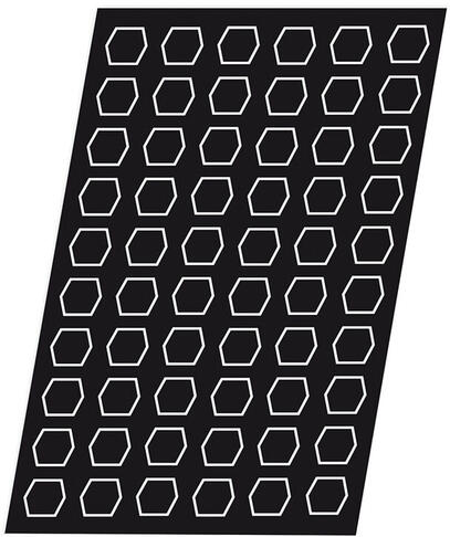 FLEXIPAN 60X40 PLAQUE DE 60 HEXAGONES 4.5X4 CM