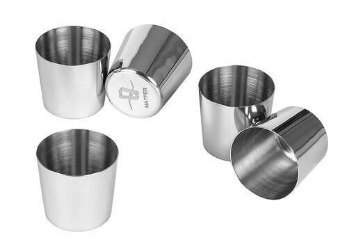 DARIOLES RONDES INOX 5.5 CM X6