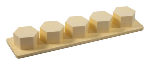 MULTIMOULE DÉMOULEUR POLYSTYRÈNE 5 GÂTEAU HEXAGONES 6.1 CM