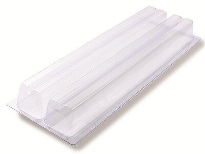 GOUTTIÈRES MOULE DOUBLE BUCHE RAINURE PS 80X60X57 X10