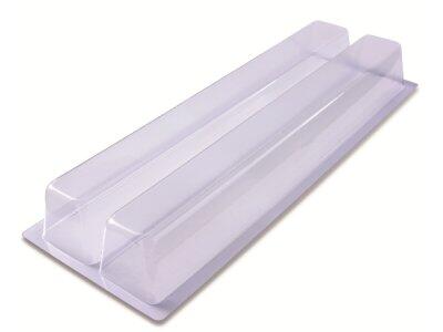 GOUTTIÈRES MOULE DOUBLE BUCHE CARREE PVC80X70X570 X10
