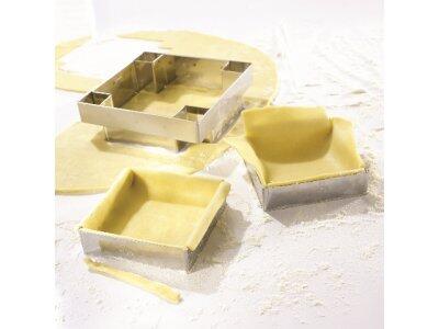 CARRÉ À TARTES INOX 15 CM HAUTEUR 2 CM