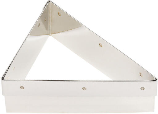 MOZAÏK DÉCOUPOIR RENFORCÉ INOX DÉCOUPE DESSUS TARTE TRIANGULAIRE MOZAÏK