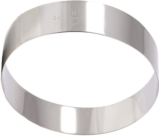 CERCLE À VACHERIN INOX HAUTEUR 6 CM 16 CM