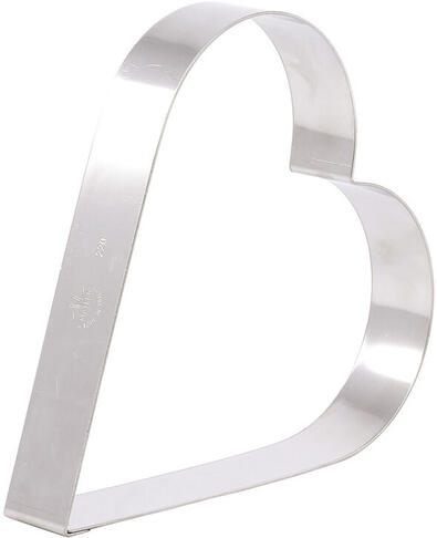 CERCLE À ENTREMETS COEUR INOX HAUTEUR 3.5 CM 20 CM