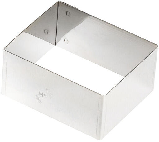 NONNETTES INOX RECTANGULAIRES 8X2.5X2.5 CM X4