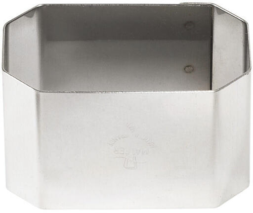 NONNETTES INOX RECTANGULAIRES VICHY 7.5X4.5X4.5 CM X4