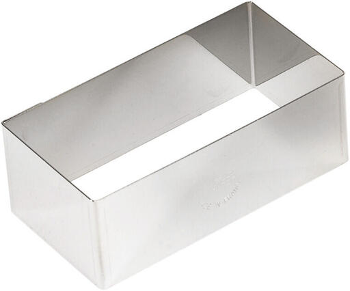 NONNETTE INOX RECTANGULAIRE 16X3X2,5 CM
