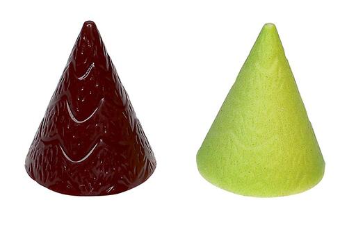PLAQUE 27,5X17,5CM 24 CONES SAPIN 3,5CM