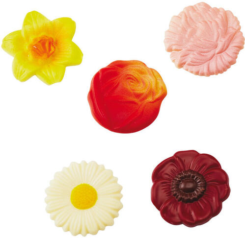 PLAQUE 275X135 POUR 10 FLEURS ASSORTIES 4.5 CM