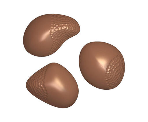 PLAQUE 27,5X13,5CM 18 GALETS CHOCOLAT