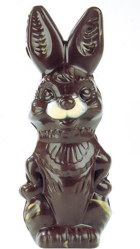 PLAQUE 360X195 DE 2 EMPREINTES 1 LAPIN HUMORISTIQUE 230MM